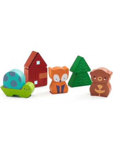 DJECO - Puzz & Match Rainbow