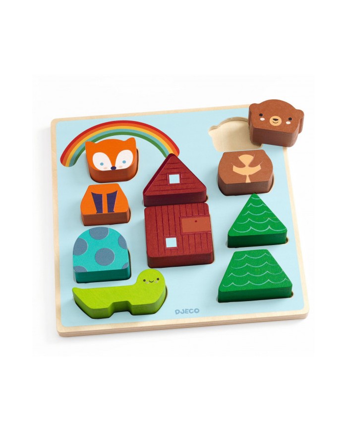 DJECO - Puzz & Match Rainbow