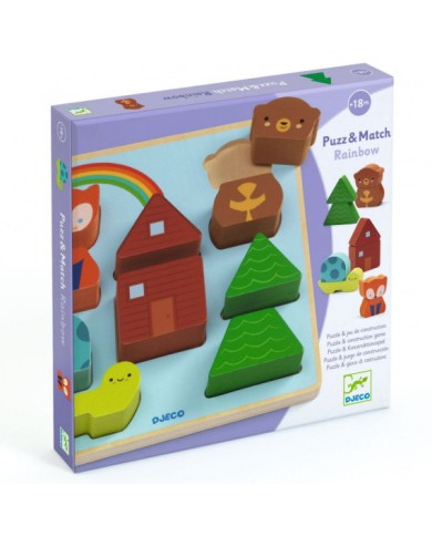 DJECO - Puzz & Match Rainbow