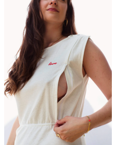 Limky - Robe allaitement - LOVE - Crème Limky - Robe allaitement - LOVE - Crème