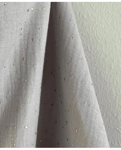 TISU - cape d'allaitement - gris clair/pois gold