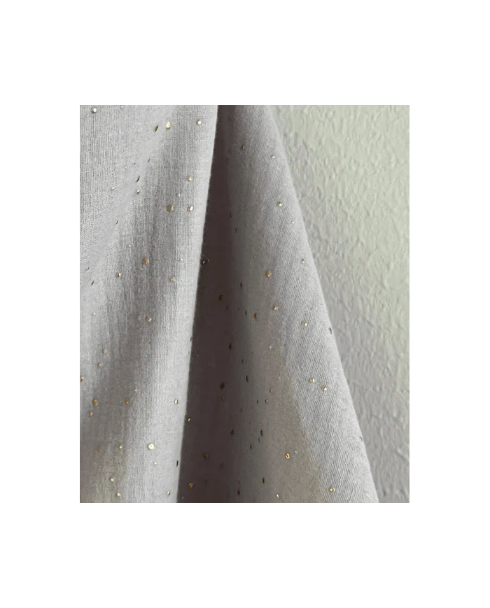 TISU - cape d'allaitement - gris clair/pois gold