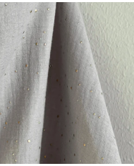 TISU - cape d'allaitement - gris clair/pois gold