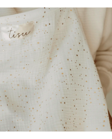 copy of TISU - cape d'allaitement - gris clair/pois gold