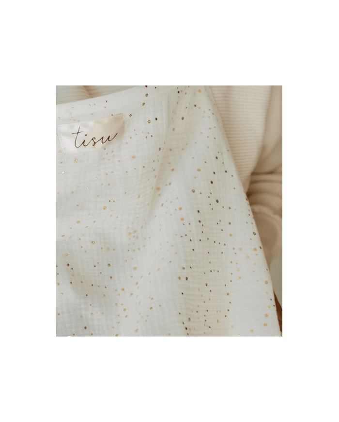 copy of TISU - cape d'allaitement - gris clair/pois gold