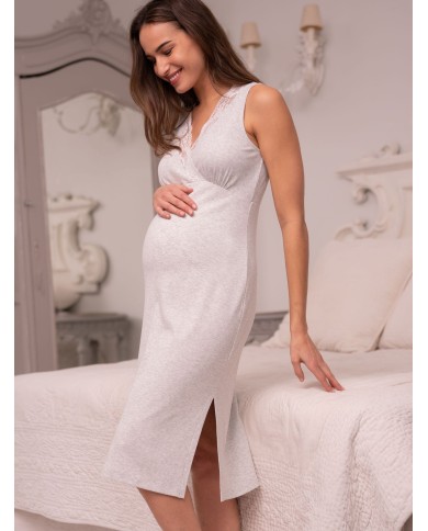 SERAPHINE - Chemise de nuit grossesse et allaitement - GWENDA