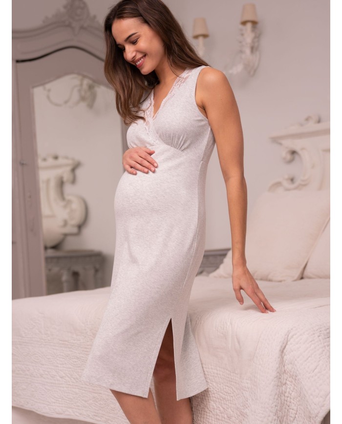 SERAPHINE - Chemise de nuit grossesse et allaitement - GWENDA