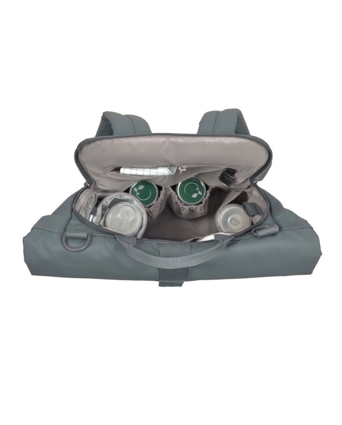 LASSIG - sac à langer - rolltop - anthracite LASSIG - sac à langer - rolltop - anthracite