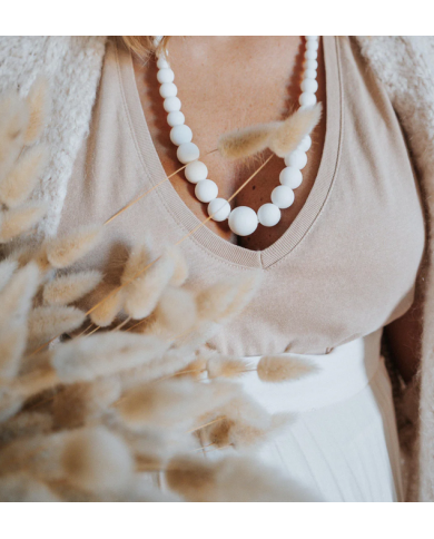 MINTY WENDY -  LOU Collier d'allaitement et de portage - blanc MINTY WENDY -  LOU Collier d'allaitement et de portage - blanc