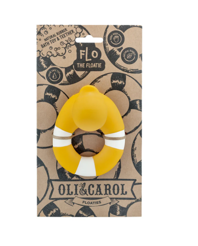 OLI&CAROL - FLO le canard de bain - Jaune