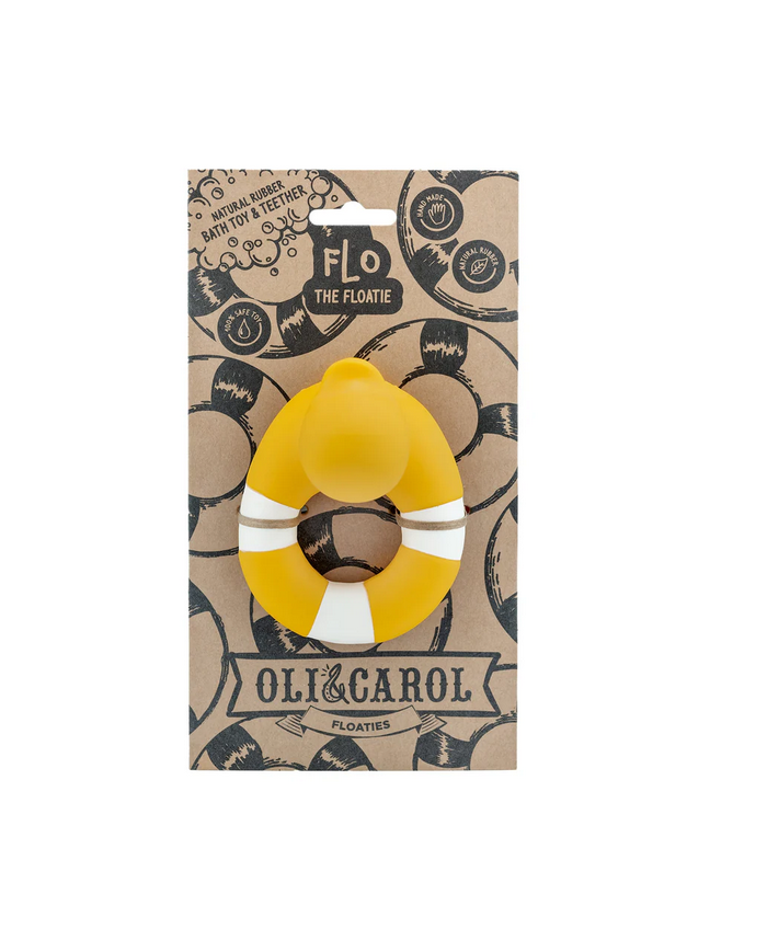 OLI&CAROL - FLO le canard de bain - Jaune