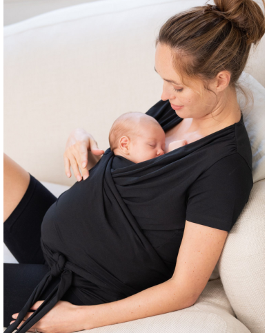 SERAPHINE - T-shirt peau à peau WINIFRID - Noir