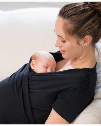 Seraphine - top peau à peau - black Seraphine - top peau à peau - black