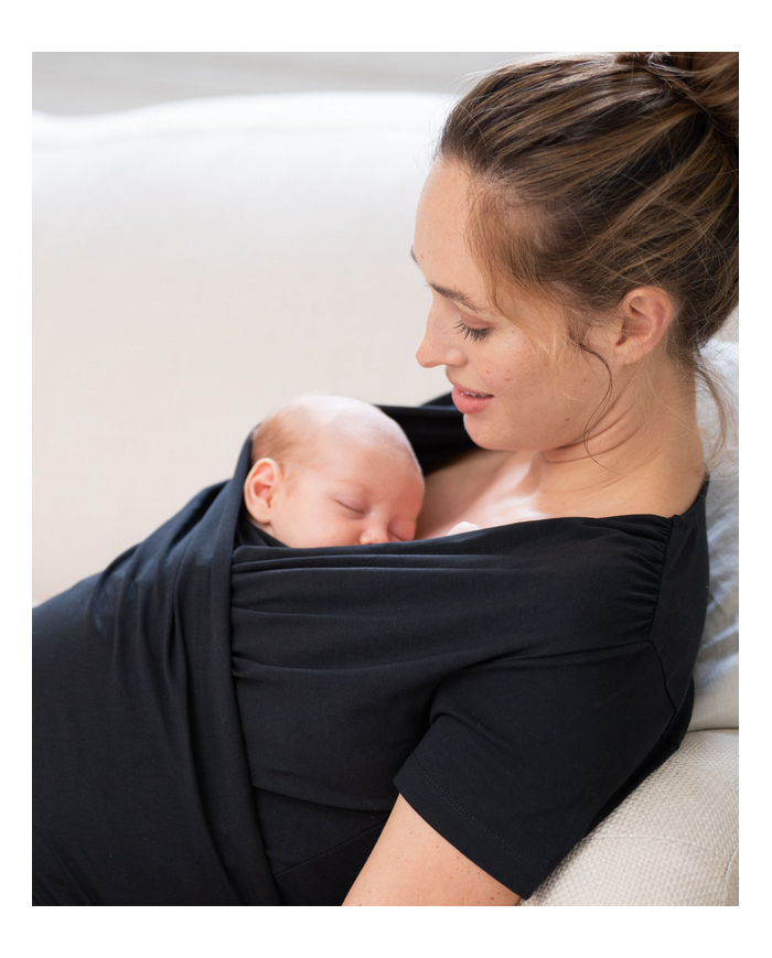 SERAPHINE - T-shirt peau à peau WINIFRID - Noir SERAPHINE - T-shirt peau à peau WINIFRID - Noir