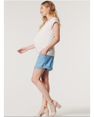 ESPRIT - Short fluide - Bleu jean