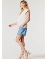 ESPRIT - Short fluide - Bleu jean
