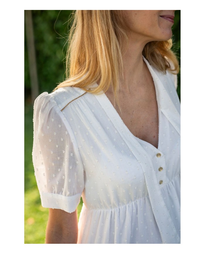 Pomkin - robe longue blanche - gaella