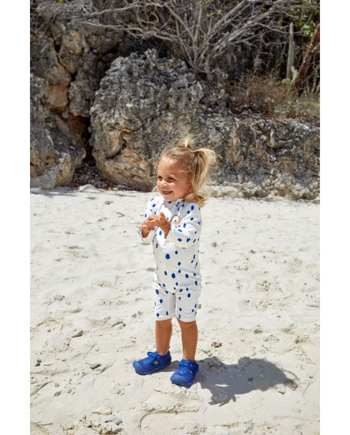 LASSIG - Combinaison anti-UV - Spots bleu/nature LASSIG - Combinaison anti-UV - Spots bleu/nature