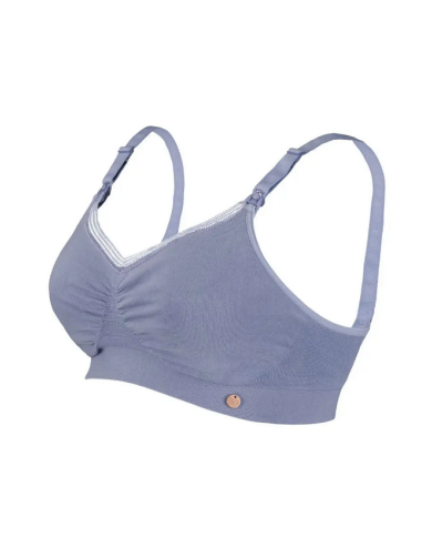 Cache Coeur - ORGANIC - brassière allaitement bleuet