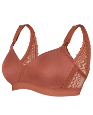 CACHE COEUR - Soutien gorge de grossesse et allaitement Terracotta - SERENA CACHE COEUR - Soutien gorge de grossesse et allaitement Terracotta - SERENA