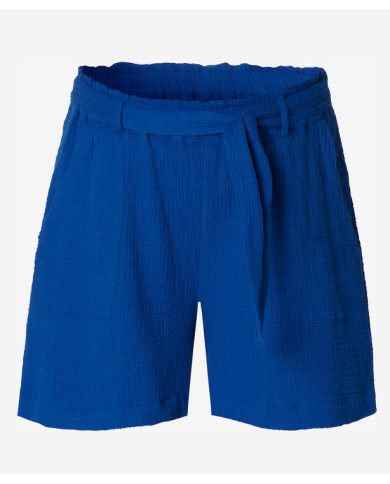 ESPRIT - Short souple gaze de coton - Bleu électrique