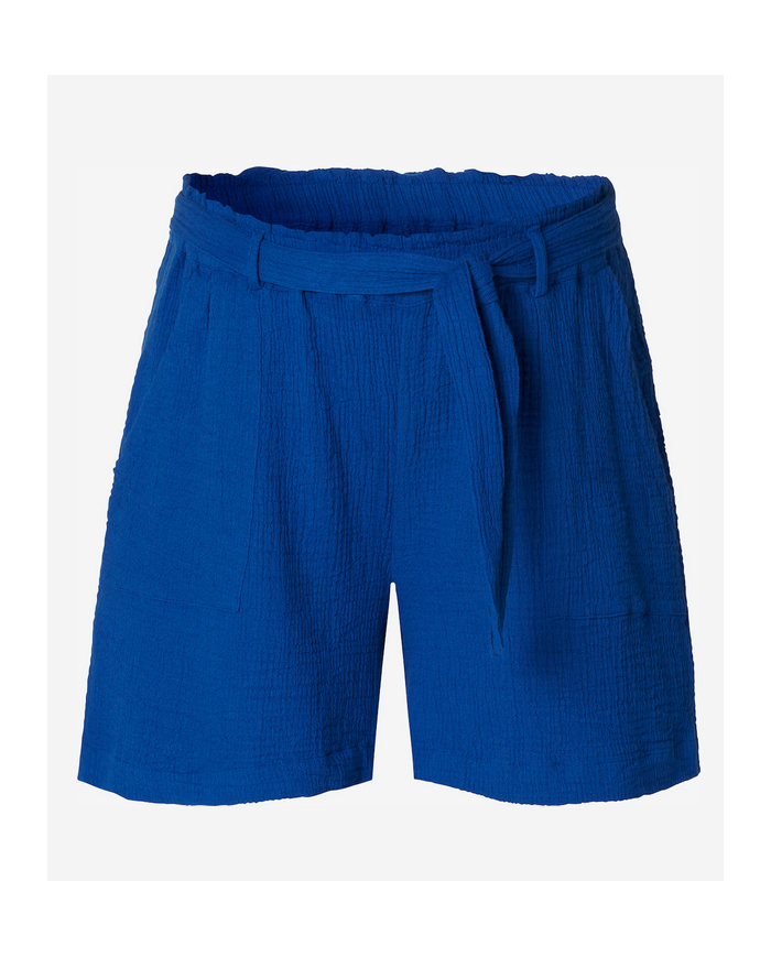 Esprit short souple tissus gaze bleu electrique