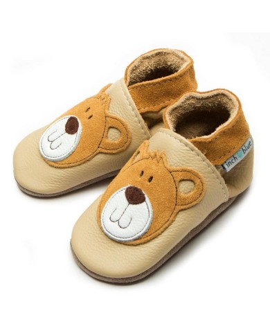 INCH BLUE - Chaussons anti-glisse - TEDDY CREAM