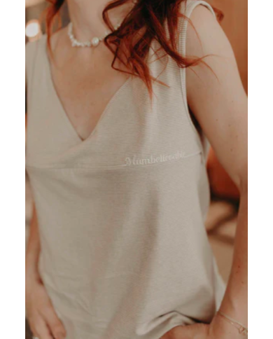 YOU&Milk - top allaitement -MUMBELIEVABLE-BEIGE YOU&Milk - top allaitement -MUMBELIEVABLE-BEIGE