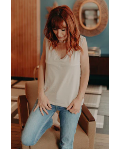 YOU&Milk - top allaitement -MUMBELIEVABLE-BEIGE