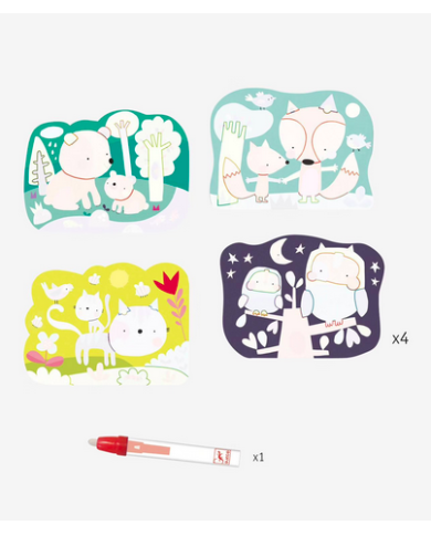 DJECO - Coloriages magiques - caché dans les bois