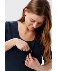 NOPPIES - Haut de pyjama d'allaitement - RENATE - Bleu nuit NOPPIES - Haut de pyjama d'allaitement - RENATE - Bleu nuit