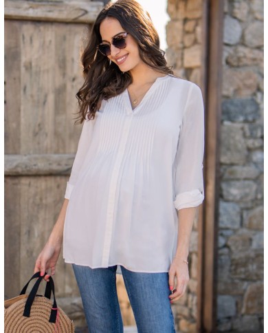 SERAPHINE - Blouse grossesse et allaitement - Ivoire SERAPHINE - Blouse grossesse et allaitement - Ivoire