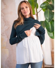 copy of Seraphine - Robe de grossesse et allaitement 2 en 1 MITSY - grise