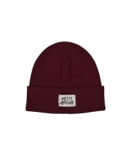 HUTTEliHUT - Bonnet en laine tricotée à pompons - Gris bleu