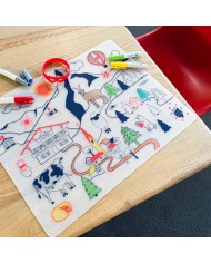 PETIT ARTISTE - Set en silicone à colorier - Swiss moutains