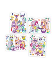 DJECO - Coloriages à révéler - Familles de la forêt