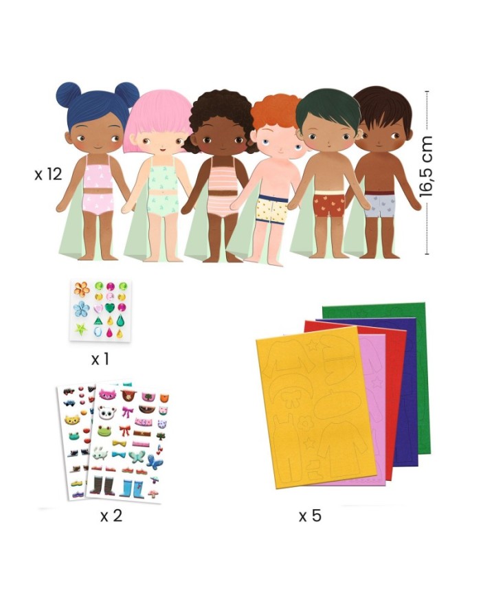 DJECO - Collage - S'habiller de douceur