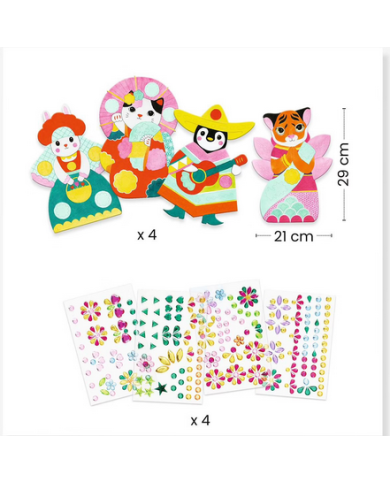 DJECO-Créer avec des stickers coloré