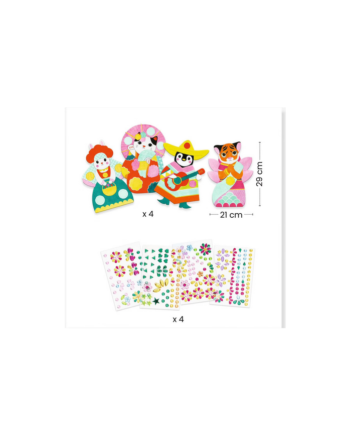 DJECO-Créer avec des stickers coloré