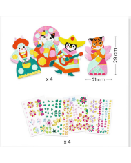 DJECO - Créer avec des stickers - Brillants