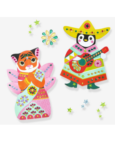 DJECO-Créer avec des stickers coloré