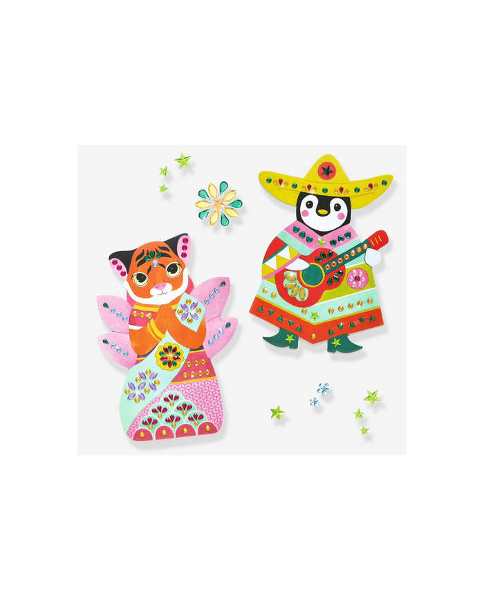 DJECO-Créer avec des stickers coloré