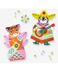 DJECO-Créer avec des stickers coloré