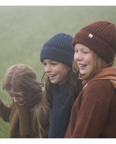 Minimalisma - Bonnet en laine d'alpaga - Brown mélangé