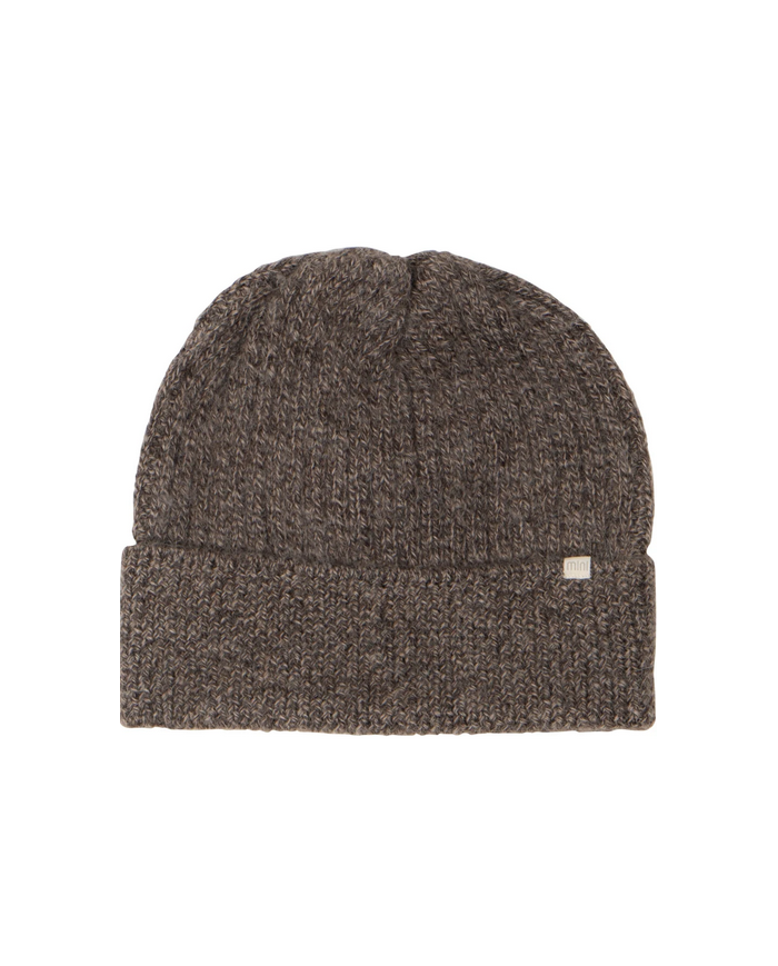 Minimalisma - Bonnet en laine d'alpaga - Brown mélangé