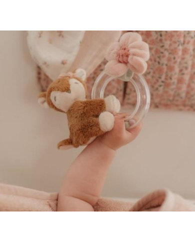 LITTLE DUTCH- Anneau Hochet Cerf-Fairy Garden