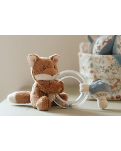 LITTLE DUTCH- Anneau Hochet Renard-Forest Friends