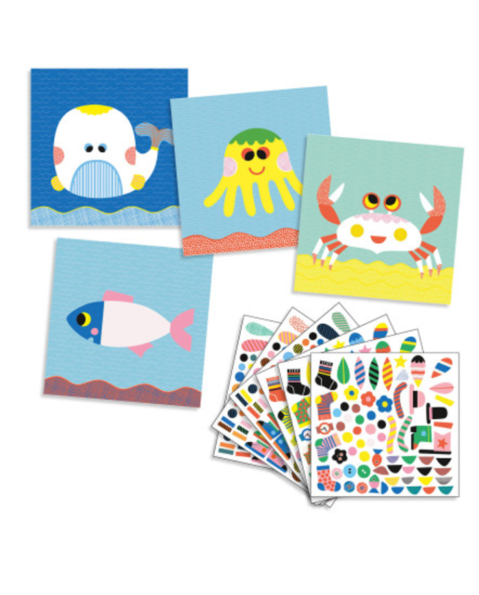 DJECO - Créer avec des stickers - Mer DJECO - Créer avec des stickers - Mer