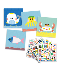 DJECO - Créer avec des stickers - Mer DJECO - Créer avec des stickers - Mer