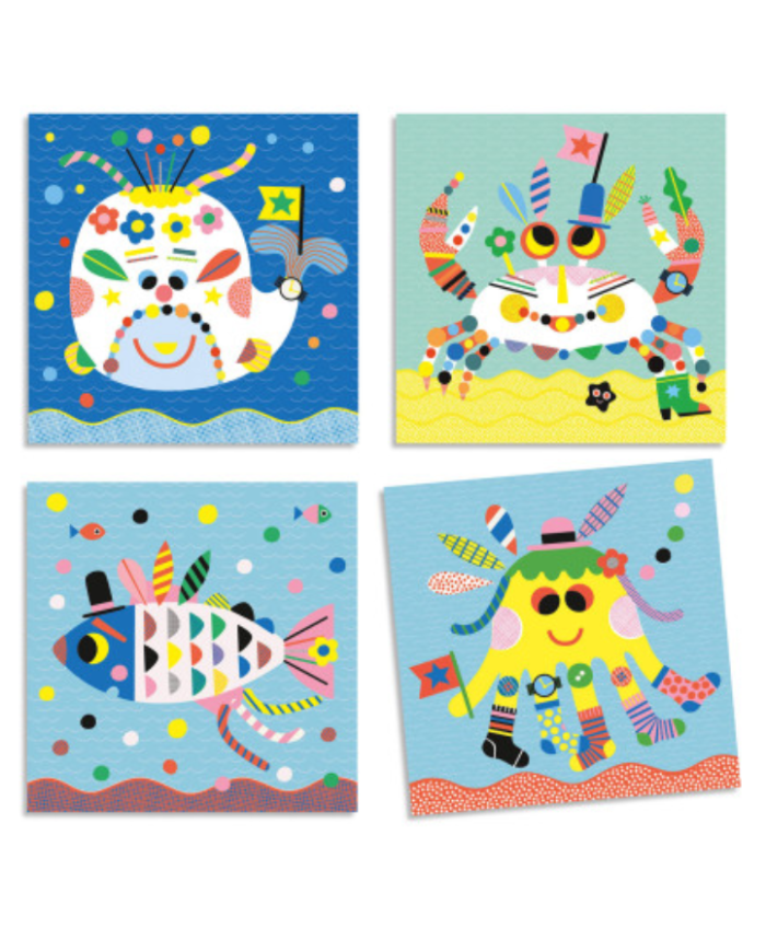 DJECO - Créer avec des stickers - Mer DJECO - Créer avec des stickers - Mer